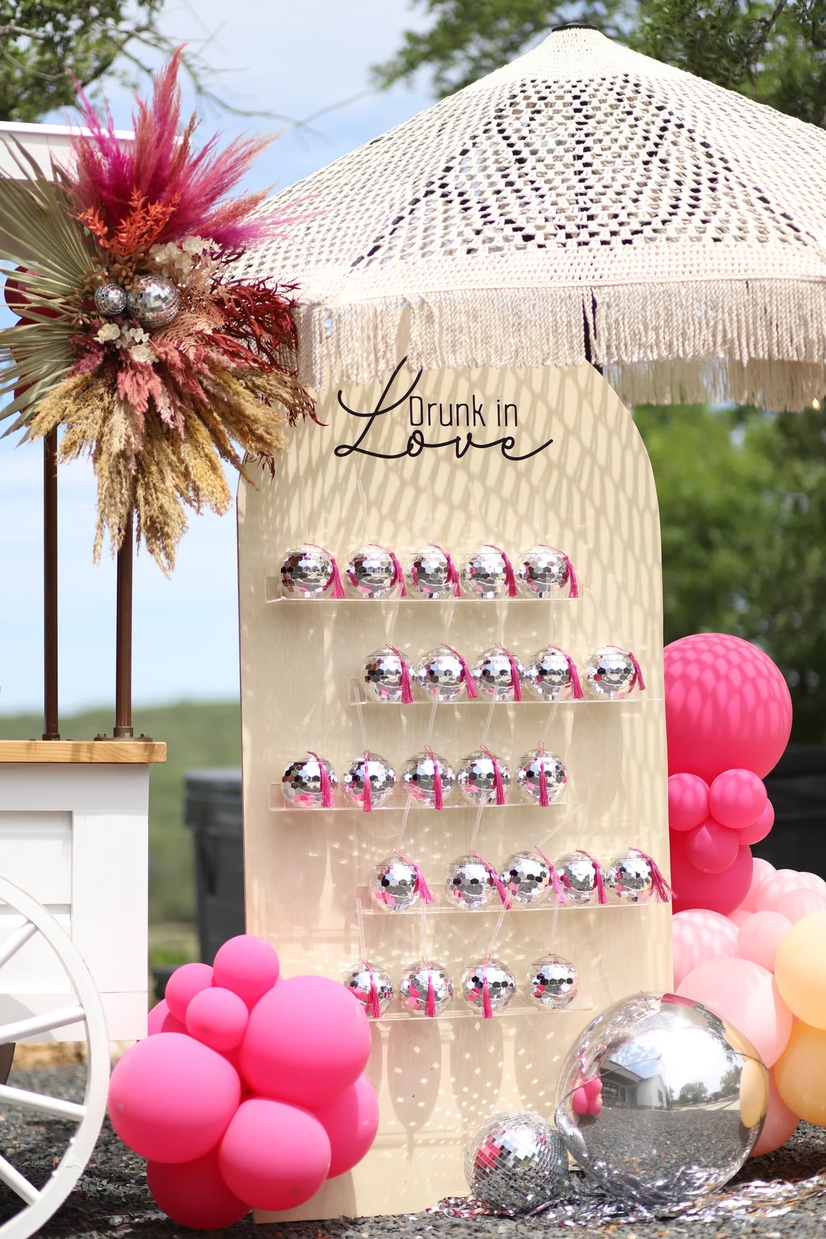Better Together and Drunk in Love bridal shower detail 10
