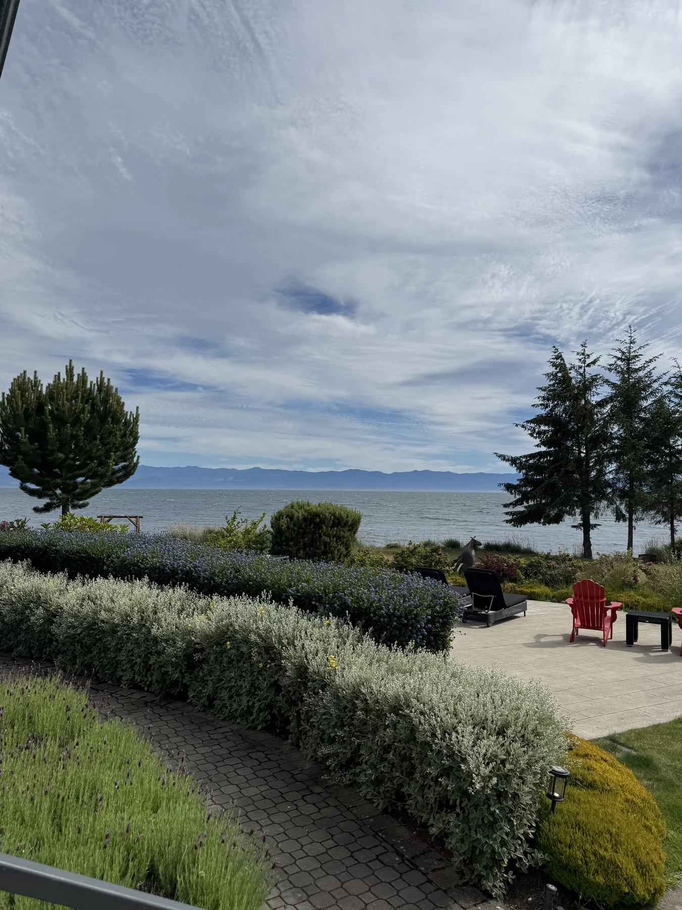 Sea Lion estate grounds overlooking the water