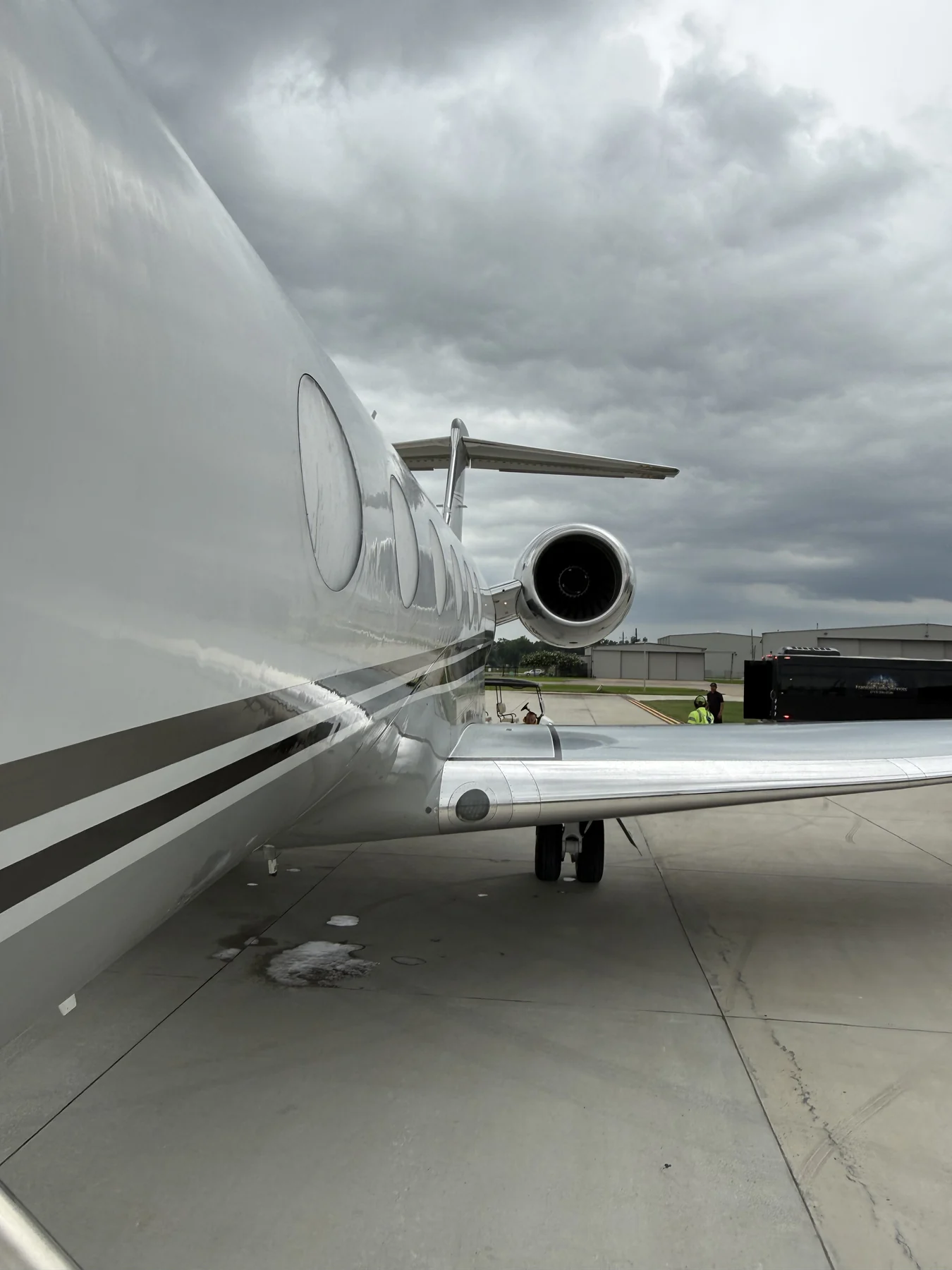 A private jet used for the Canada family trip