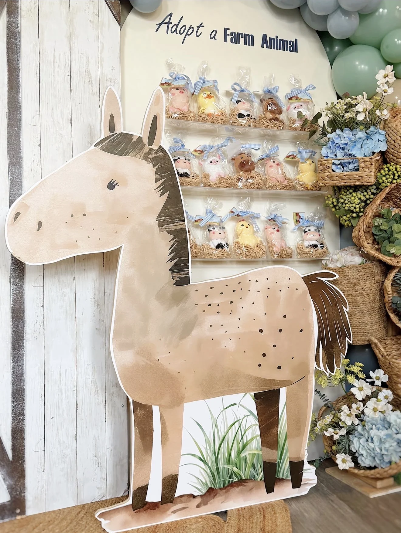Adopt-a-farm-animal station
