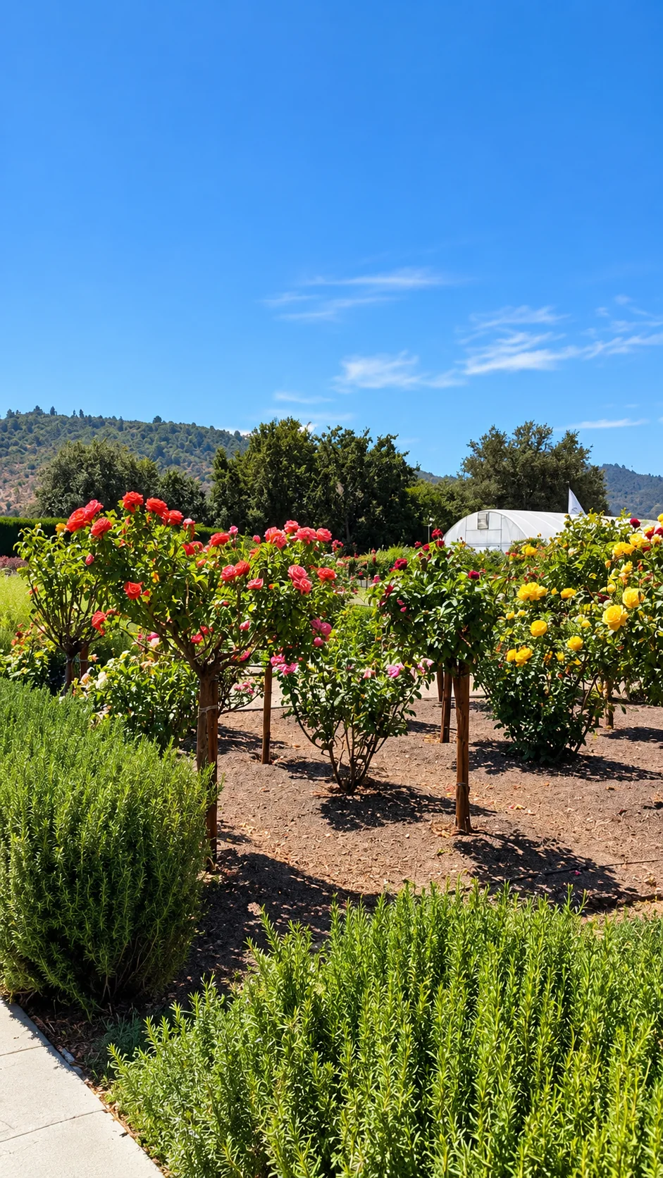 Rose garden and culinary garden near The French Laundry