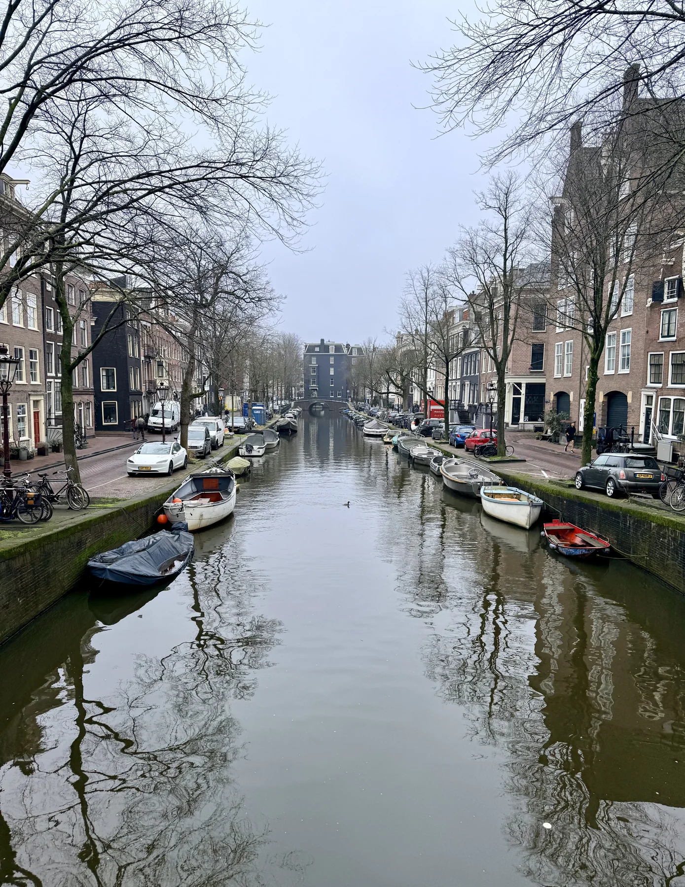 An Amsterdam canal and neighborhood view