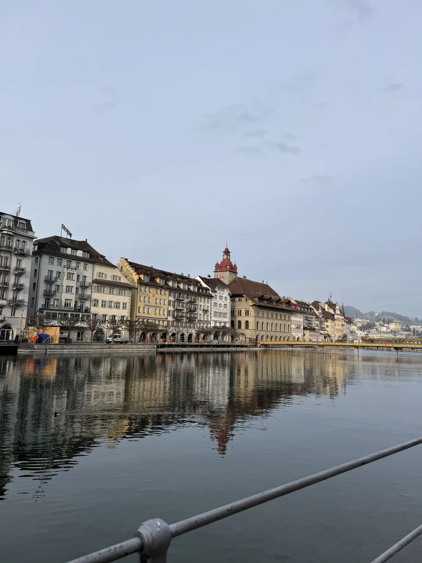 Lucerne waterfront and historic buildings