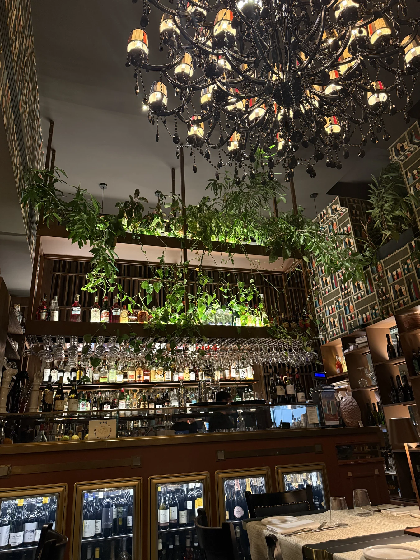 A warm bar interior in Venice