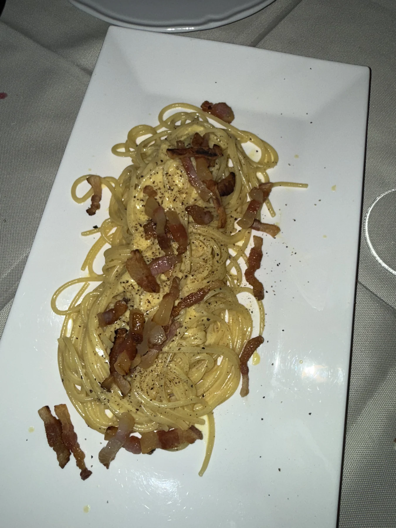 A second pasta dish in Venice