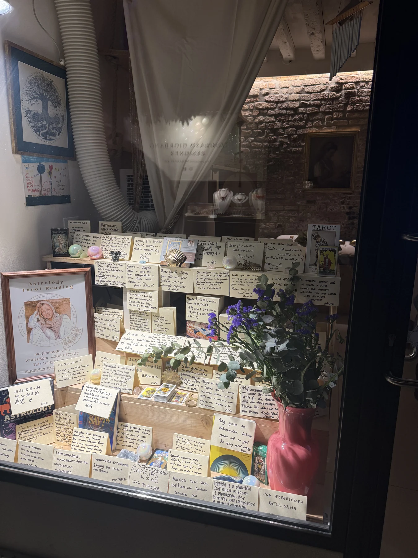 A storefront display in Venice